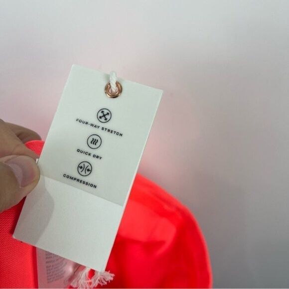 NEW Good American Neon Ribbed High Waist Leggings Size 1/2 Small - Picture 7 of 7